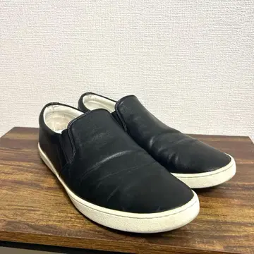 SHIPS 쉽스 사이드 고어 가죽 슬립온 28cm 블랙