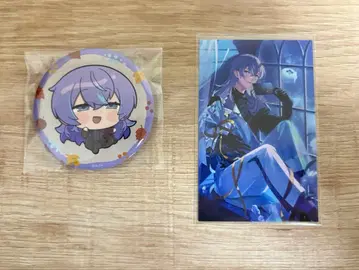 니지산지 호시미치 쇼 노스탤지어 폴라로이드 카드 마네키네코 캔뱃지