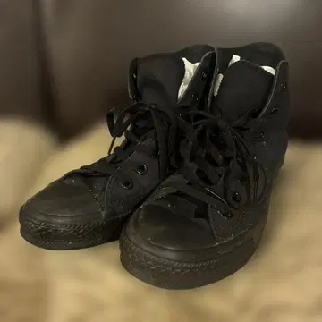 컨버스 하이컷 24.5 블랙