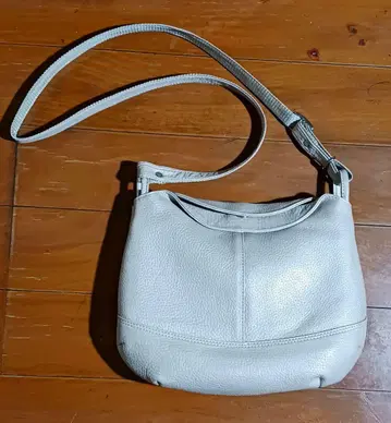 MONTOWA 모토와 라이트 그레이 숄더백 가죽 일본제