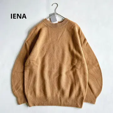 택 포함 새상품 IENA 이에나 울 캐시미어 래글런 크루넥 풀오버