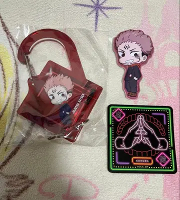 극장판 주술회전 카라비너 손바닥 도장 스티커 씰 양면 스쿠나