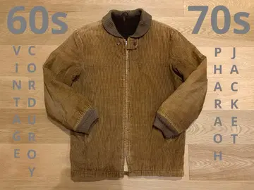 60s 70s 빈티지 코듀로이 파라오 자켓 카 코트