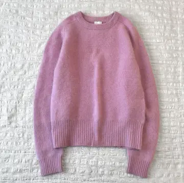 새상품급 스픽 앤 스팬 FURKNIT 텐지쿠 풀오버 퍼 니트