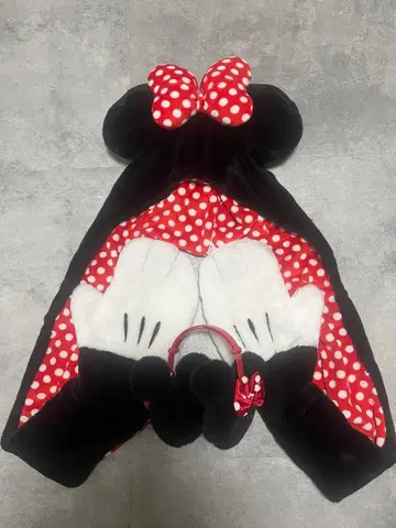 도쿄 디즈니 미니 머플러 캡 귀도리 세트