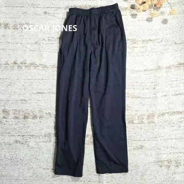 OSCAR JONES 허리밴딩 이지 팬츠 네이비 [ M ] 앞 지퍼 있음