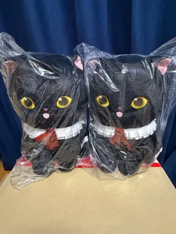 [ 미개봉 새상품 ] 모프 샌드 검은 고양이 봉제 인형 2체 세트