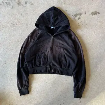 인터 팩토리 더블 지퍼 페이드 데미지 지퍼 후드티