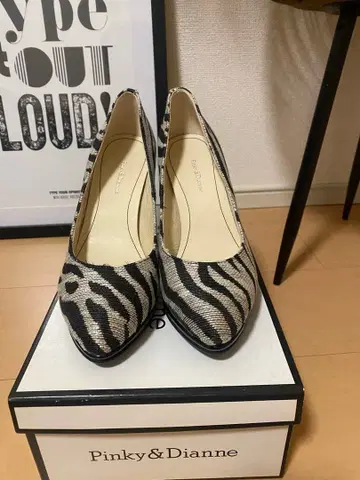 Pinky&Dianne 제브라 패턴 하이힐 펌프스