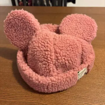 미키 귀달린 보아캡 핑크