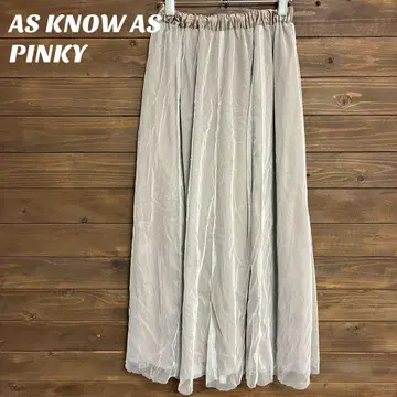 [아즈노우아즈핑키] AS KNOW AS PINKY 롱 스커트 F