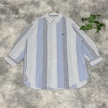 McGREGOR 맥레거 (XL) 긴팔 셔츠 스트라이프 코튼 100%