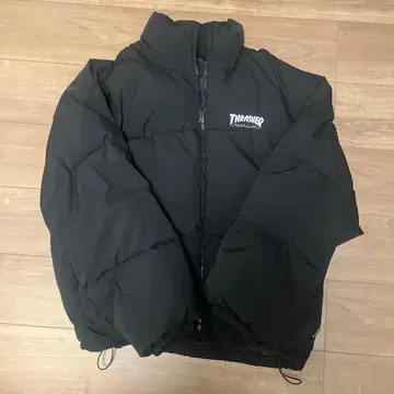 THRASHER 다운 자켓 블랙