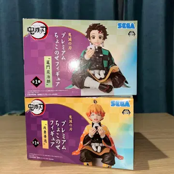 귀멸의 칼날 프리미엄 쵸코노세 피규어 탄지로 & 젠이츠