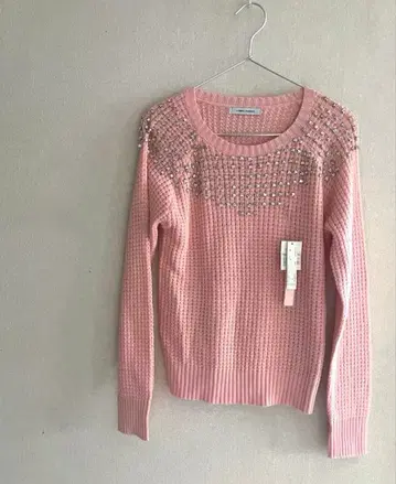 J.FERRY 비쥬 포함 긴팔 니트 핑크