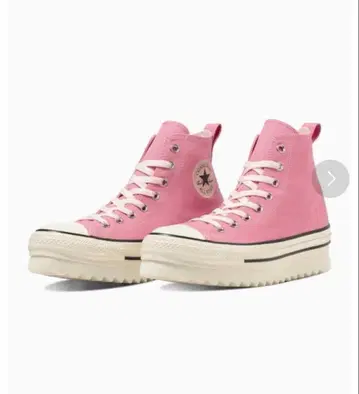 Converse 핑크 스타 샤크 밑창