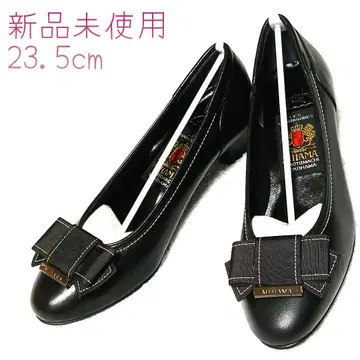 MIHAMA 미사용 새상품 23.5cm 블랙 힐 4cm 펌프스