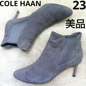 새상품급 콜한 스웨이드 사이드 고어 첼시 부티 그레이 23cm