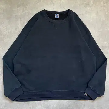 러셀 애슬레틱 맨투맨 구제 의류 무지 XL 블랙 17753