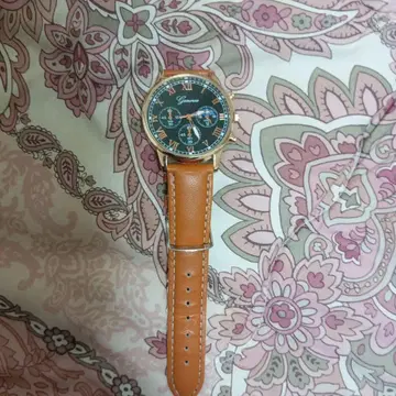 Genuine 아날로그 손목시계 다크 블루