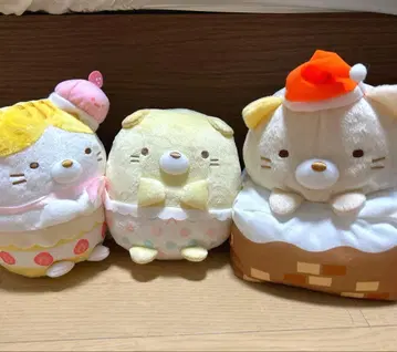 스미코구라시 코롯토 봉제 인형 고양이 3세트