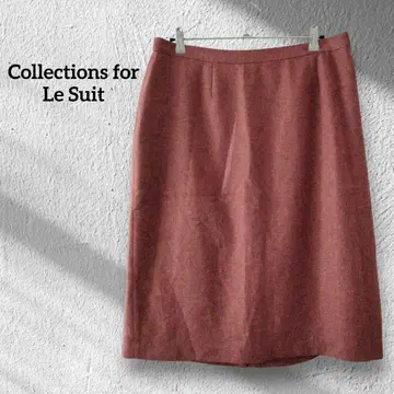 1점 한정 테라코타 색상 타이트 스커트 무릎 기장 스커트 하의