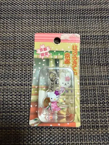 지역 한정 헬로키티 키티 참 지퍼 마스코트 교토