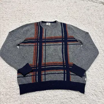 [Henry Cotton's] (M) 스웨터 체크 무늬 니트 남성용