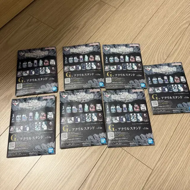 (미개봉 현물)데스노트 제일복권 G상 아크릴스탠드 7개 일괄 판매