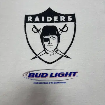 00년대 10년대 레이더스 NFL 버드와이저 기업 셔츠