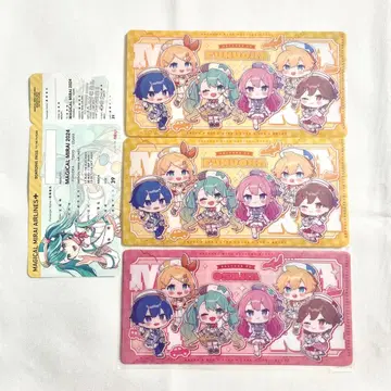 매지컬 미라이 2024 하츠네 미쿠 티켓 홀더 4개, 플라이어 1개