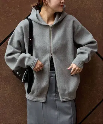 새상품급 저널 스탠다드 더블 니트 후디 그레이