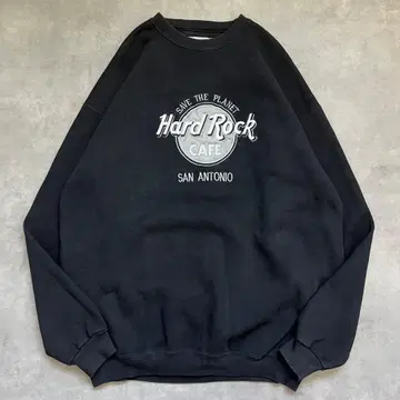 하드 록 카페 맨투맨 구제 의류 90s USA XL 블랙 17755