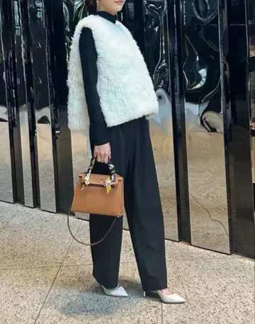 U-big 캐시미어 퍼 베스트