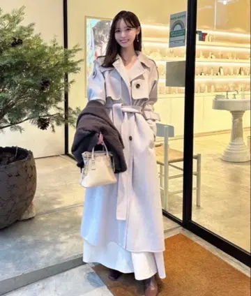 snidel 우로코 캐시미어 스탠드 카라 코트