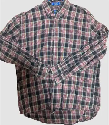 Pendleton 체크 무늬 긴팔 플란넬 셔츠 L 사이즈