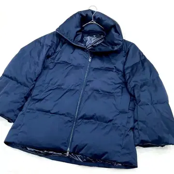 컨디션 최상 유니클로 질 샌더 다운 볼륨 자켓 네이비 M