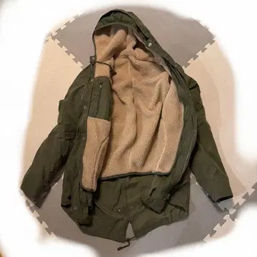 플리스 자켓 보아 자켓 카키