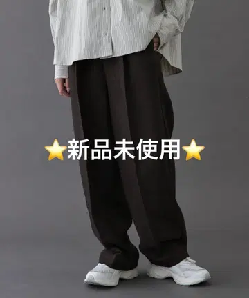 FORK&SPOON 울라이크 트윌 이지 팬츠 BROWN 2