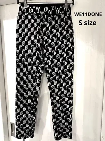 We11done 모노그램 니트 팬츠 S 사이즈 우먼