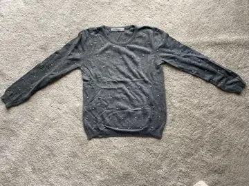 BEAUTY&YOUTH 그레이 긴팔 니트 스웨터