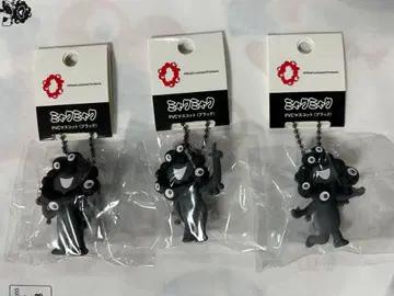 블랙 미야쿠미야쿠 PVC 마스코트 키링 3종 볼체인 간사이 박람회