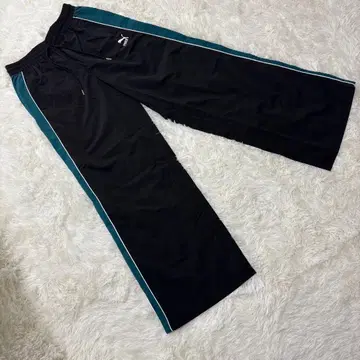 PUMA 저지 XL 나일론 와이드 팬츠 블랙