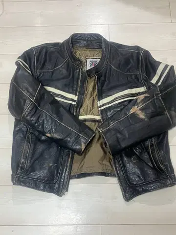 라이더 로드 블랙 가죽 라이더 자켓