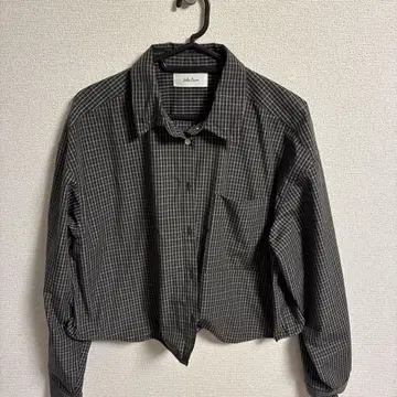 Mila Owen 그레이 계열 체크 긴팔 셔츠 원사이즈