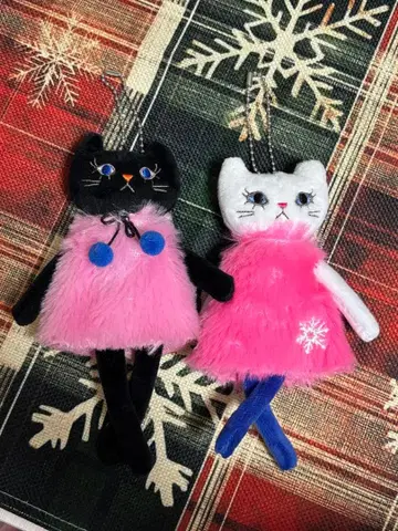 칼디 고양이 키링 2개 세트