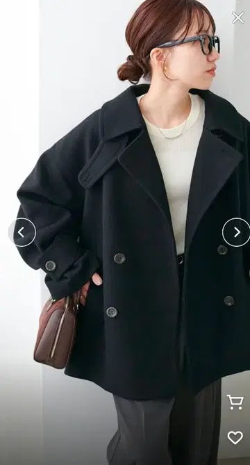 [택 포함 새상품] 디스코트 중공사 스탠드 미들 코트 블랙