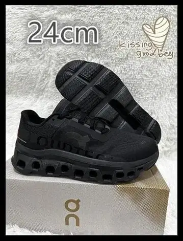 On 클라우드몬스터 블랙 스니커즈 24cm