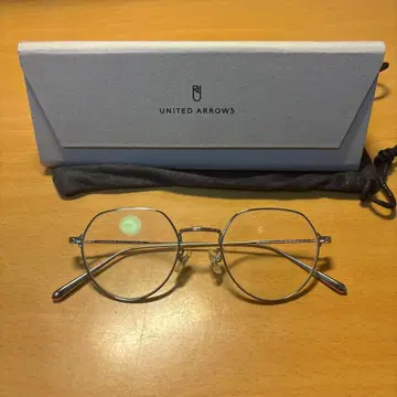 ZOFF & UNITED ARROWS 원형 안경 실버