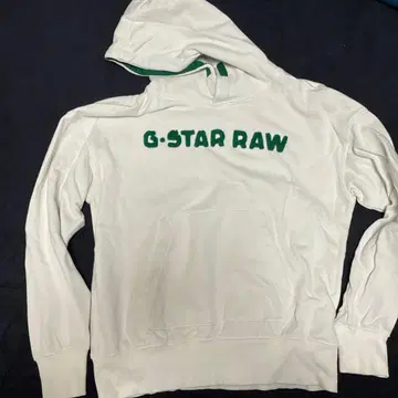 지스타 로우 화이트 후드티 XS